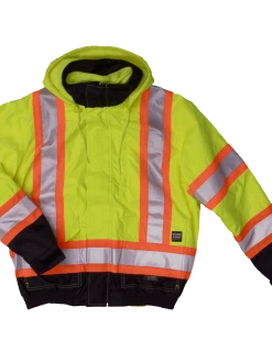 Tough Duck S413 Insulated 300D Poly Oxford 3-In-1 Safety Bomber | XS-5XL