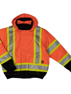 Tough Duck S413 Insulated 300D Poly Oxford 3-In-1 Safety Bomber | XS-5XL