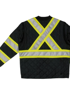 Tough Duck S432 Quilted Poly Safety Freezer Jacket | XS-5XL Hi-Vis Work Wear