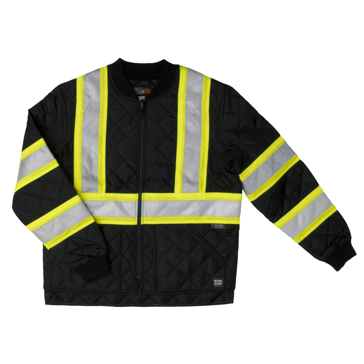 Tough Duck S432 Quilted Poly Safety Freezer Jacket | XS-5XL Hi-Vis Work Wear