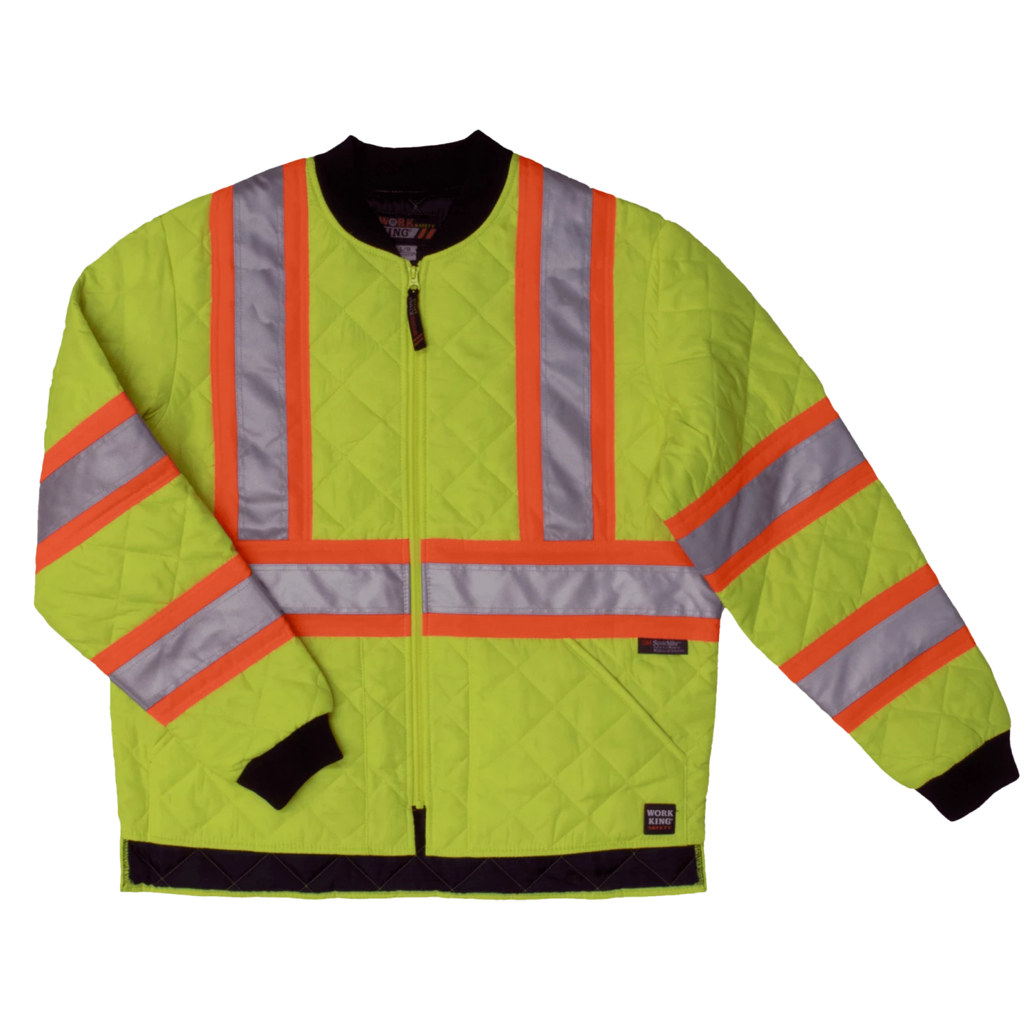 Tough Duck S432 Quilted Poly Safety Freezer Jacket | XS-5XL Hi-Vis Work Wear
