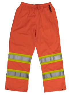 Hi-Vis Work Wear Tough Duck S603 Safety Pull-On Pant | Orange | XS-5XL