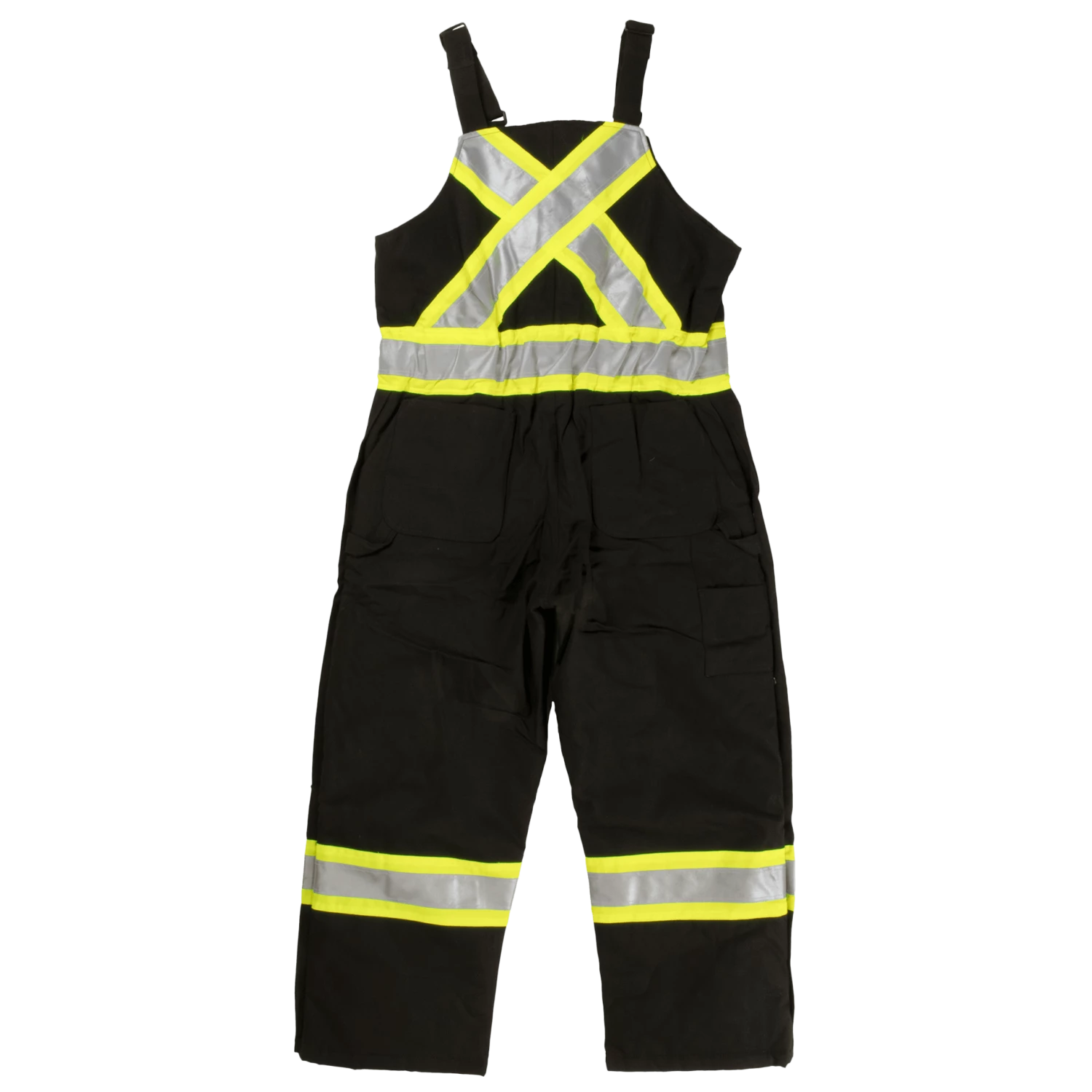 Tough Duck S757 Premium Insulated Cotton Duck Safety Bib Overalls | XS-5XL Hi-Vis Work Wear