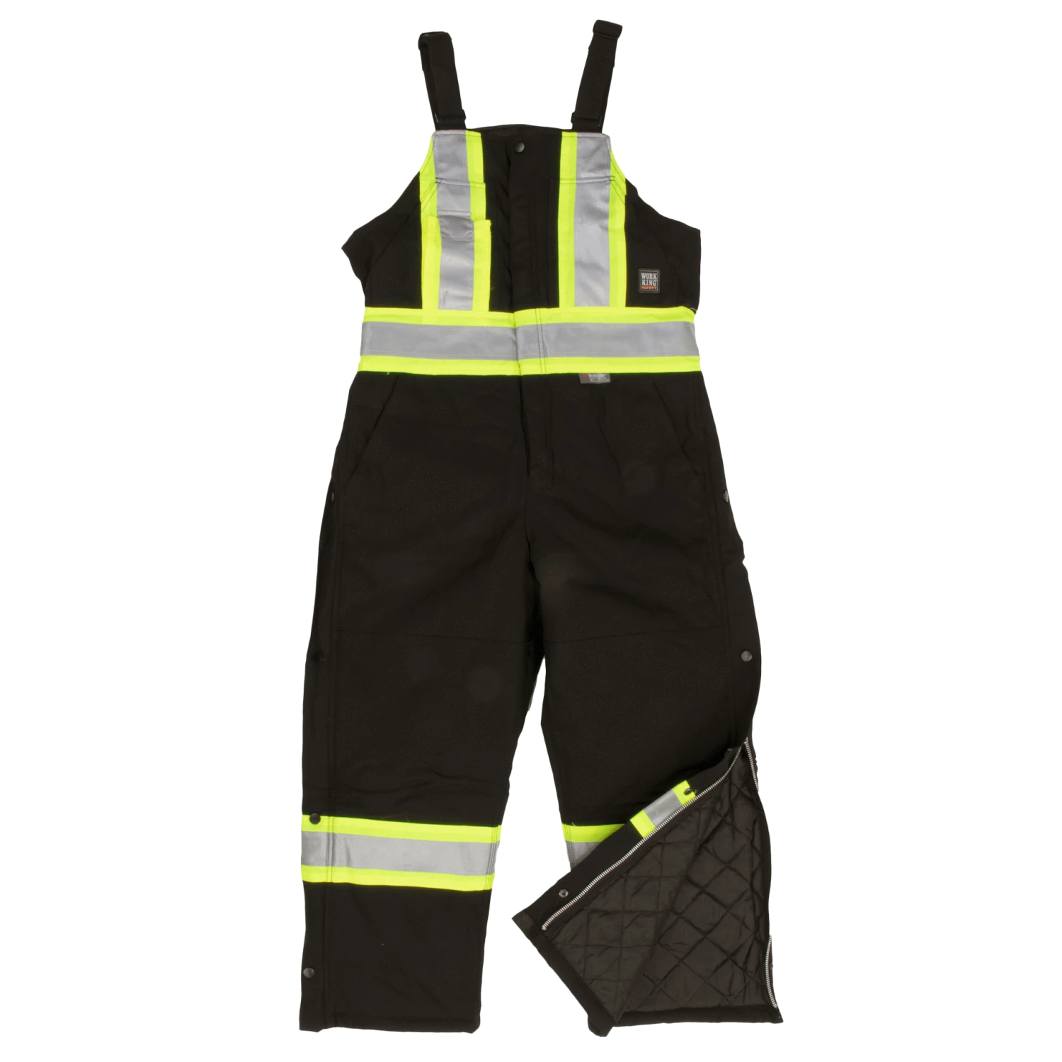 Tough Duck S757 Premium Insulated Cotton Duck Safety Bib Overalls | XS-5XL Hi-Vis Work Wear