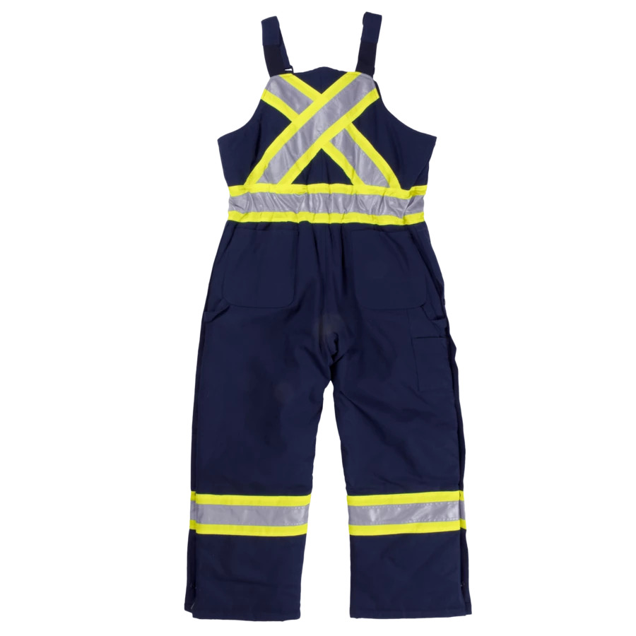 Tough Duck S757 Premium Insulated Cotton Duck Safety Bib Overalls | XS-5XL Hi-Vis Work Wear