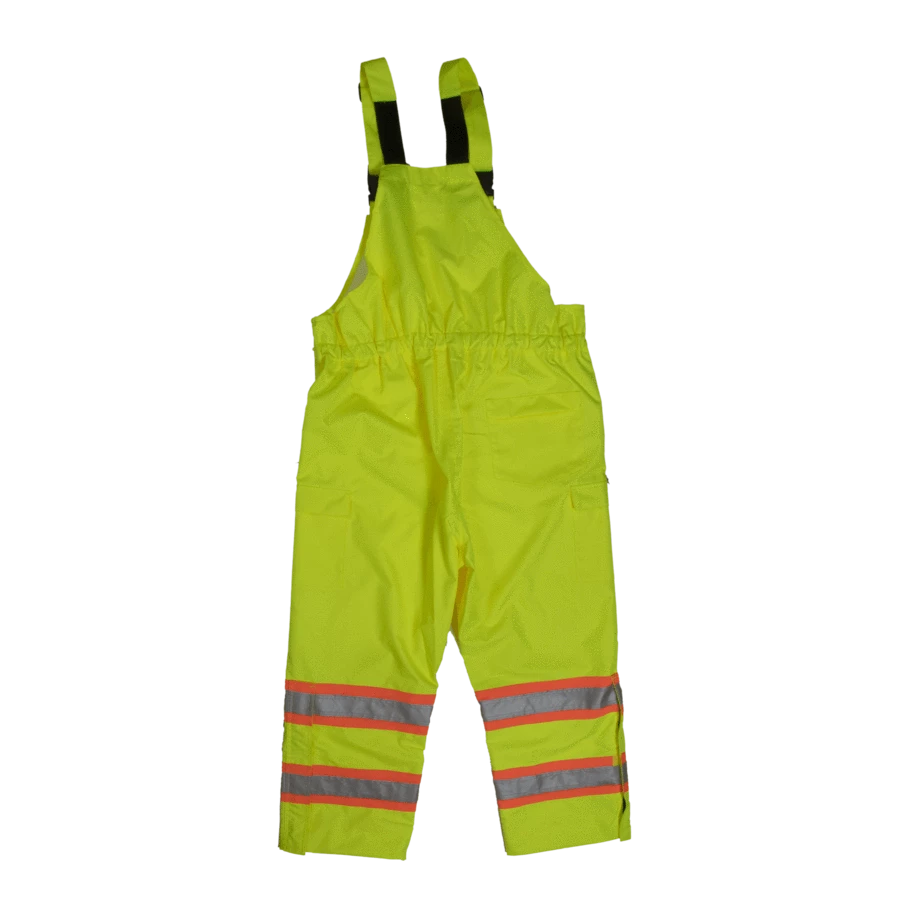 Tough Duck SB04 Waterproof Breathable Ripstop 300D Safety Rain Bib Overall | XS - 5XL Hi-Vis Work Wear
