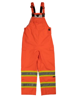 Tough Duck SB04 Waterproof Breathable Ripstop 300D Safety Rain Bib Overall | XS - 5XL Hi-Vis Work Wear