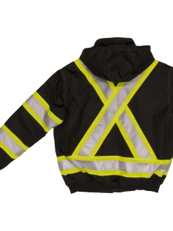 Hi-Vis Work Wear Tough Duck SJ20 Insulated 300D Waterproof/Breathable Ripstop Safety Bomber | XS-3XL