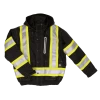 Hi-Vis Work Wear Tough Duck SJ20 Insulated 300D Waterproof/Breathable Ripstop Safety Bomber | XS-3XL