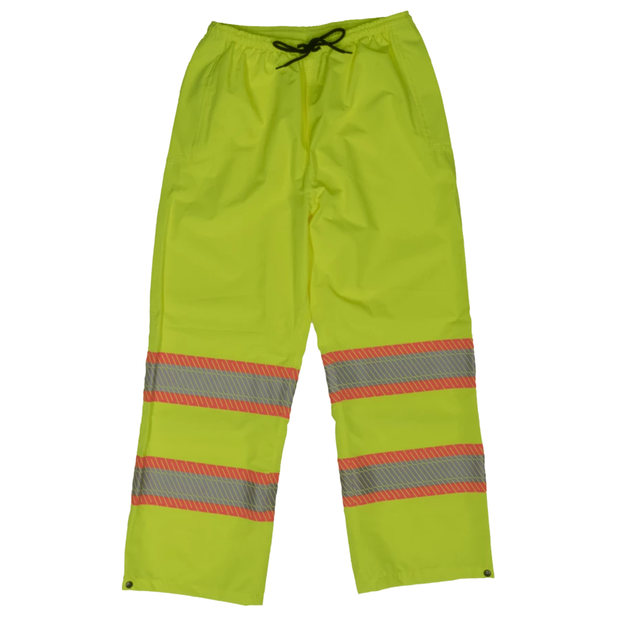Tough Duck SP02 Breathable Ripstop Packable Safety Rain Pants | XS - 5XL Hi-Vis Work Wear