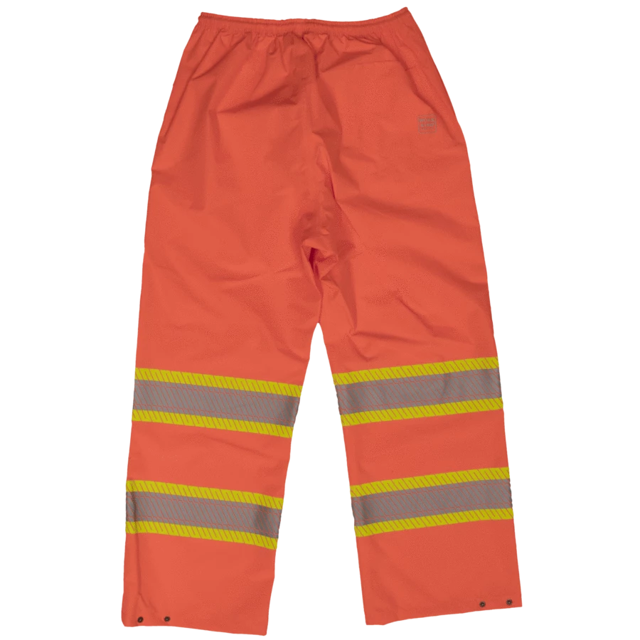 Tough Duck SP02 Breathable Ripstop Packable Safety Rain Pants | XS - 5XL Hi-Vis Work Wear