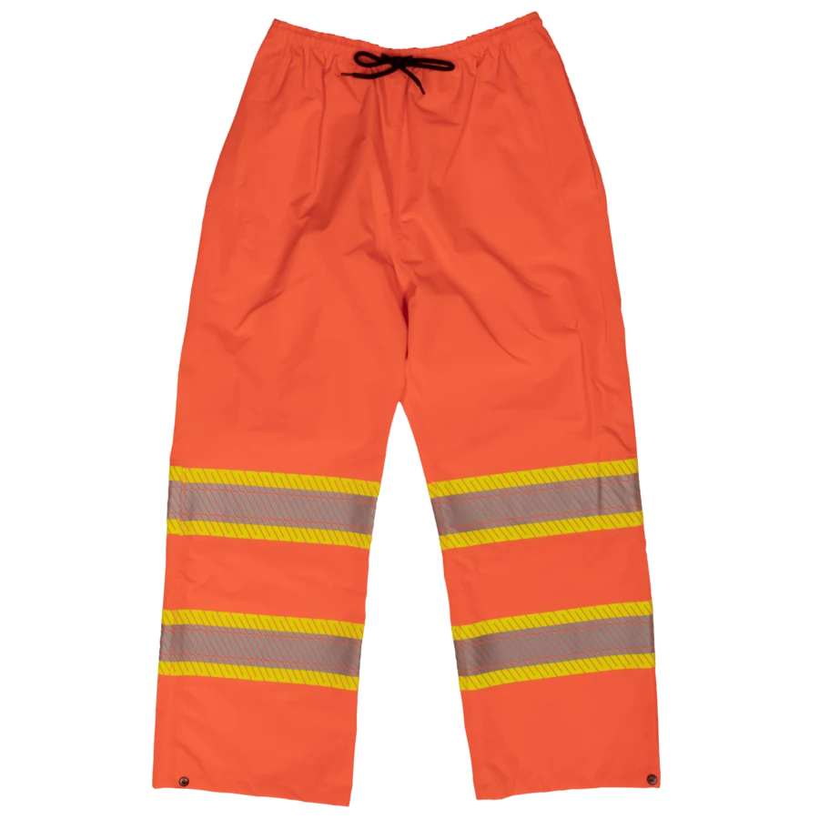 Tough Duck SP02 Breathable Ripstop Packable Safety Rain Pants | XS - 5XL Hi-Vis Work Wear