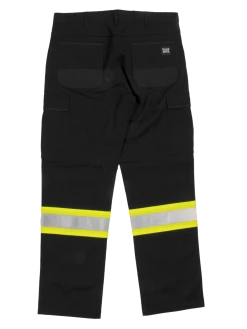 Tough Duck SP03 Flex Twill Cargo Safety Pant | Black | Sizes 30 - 44 Hi-Vis Work Wear