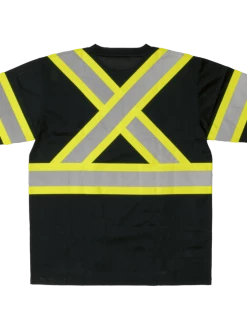 Hi-Vis Work Wear Tough Duck ST09 Polyester Micro Mesh Shirt W/ Armband | XS-5XL