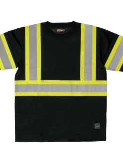Hi-Vis Work Wear Tough Duck ST09 Polyester Micro Mesh Shirt W/ Armband | XS-5XL