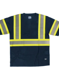 Hi-Vis Work Wear Tough Duck ST09 Polyester Micro Mesh Shirt W/ Armband | XS-5XL
