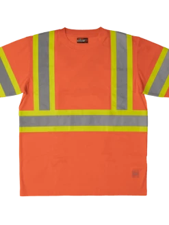 Hi-Vis Work Wear Tough Duck ST09 Polyester Micro Mesh Shirt W/ Armband | XS-5XL