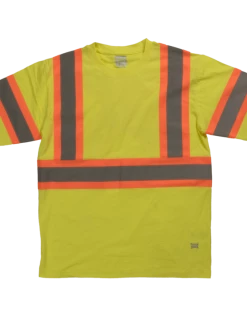 Tough Duck ST11 Premium 100% Cotton Safety T-Shirt With Armbands | XS-5XL Hi-Vis Work Wear