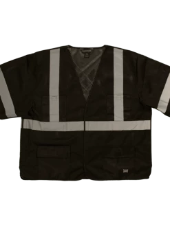 Hi-Vis Work Wear Tough Duck SV07 Safety Vest With Sleeves | XS-5XL