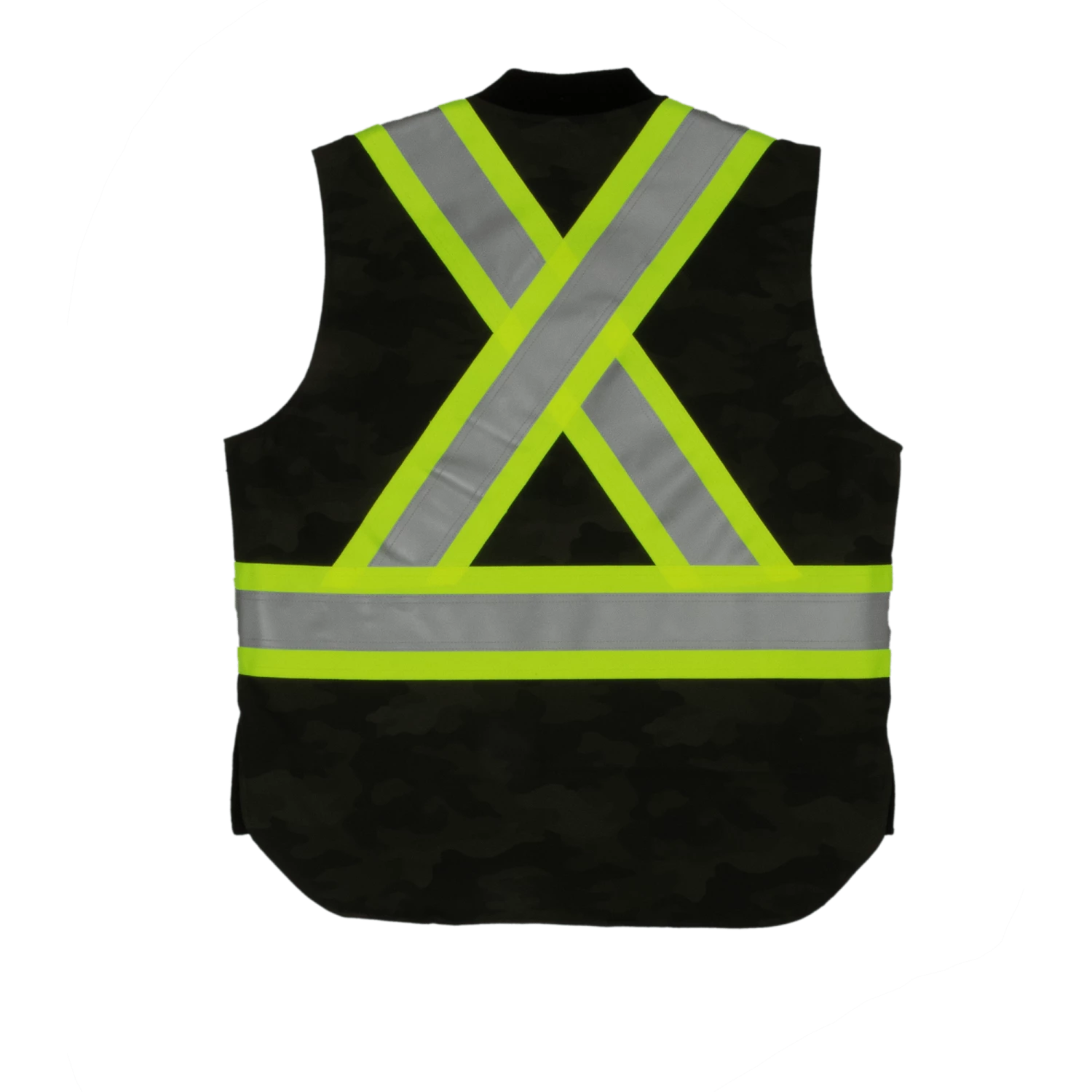 Tough Duck SV08 Camo Flex Duck Quilt Lined Safety Vest | XS-5XL Hi-Vis Work Wear