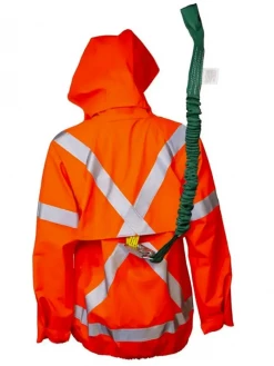 Lyngsoe Rainwear Fire Resistant Fall Arrest Rain Jacket | Orange | Sizes S - 4XL Flame Resistant Work Wear