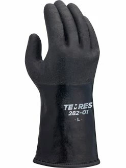 Showa TEMRES® 282-01 Acrylic Insulated Black Polyurethane Coated Rough Grip Winter Glove Work Gloves