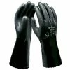 Showa 660 ESD Anti-Static Oil And Chemical Resistant Black PVC 12" Gauntlet (Pack Of 12 Pairs) Work Gloves