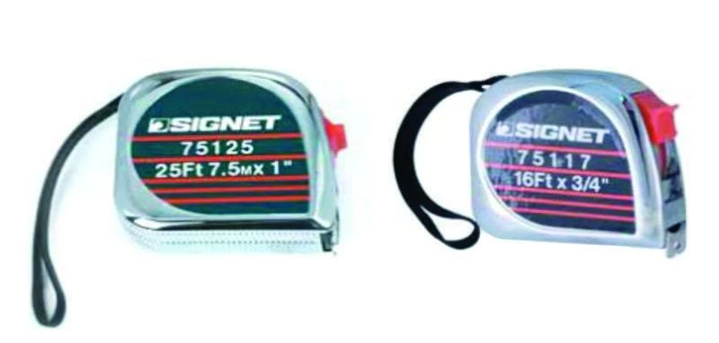 Hand Tools Signet Heavy Duty 2 Piece Chrome Tape Measure Set