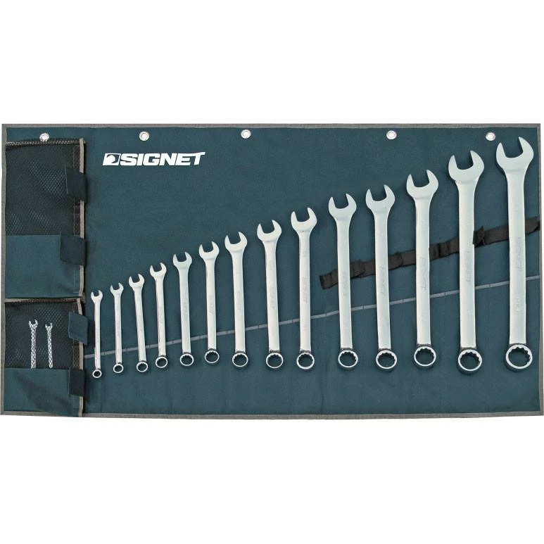 Signet 16 Piece Combination Wrench Sets | SAE 1/4" To 1 1/4" Hand Tools