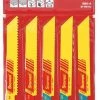 Starrett Fast Cut General Purpose Reciprocating Saw Blade Assortment, 5 Pack