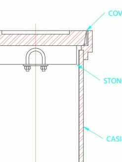 WD Industrial Country Style Valve Box Stone Collector