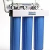 Waterite Commercial Water Filters And UV Parts TriPlex 4.5" OD Big Blue Water Filter Housing With UV Disinfection | 10"