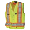 Pioneer Hi Viz Surveyor's Safety Vest - 150D Woven Twill Poly | Sizes Small - 4XL Hi-Vis Work Wear