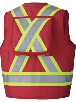 Pioneer CSA Surveyor's/Supervisor's Safety Vest - 600D Poly Oxford With PU Coating | Sizes Small - 5XL Hi-Vis Work Wear
