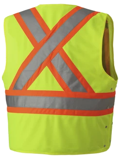 Pioneer Hi Viz Safety Vest - Tricot Poly Interlock - Adj. Sides | S/M - 4/5X Large Hi-Vis Work Wear