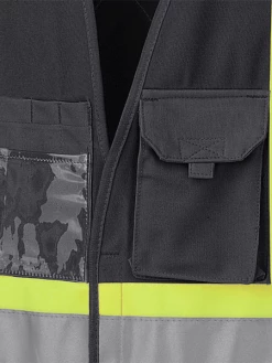 Pioneer Hi Viz Safety Vest - Tricot Poly Interlock - Adj. Sides | S/M - 4/5X Large Hi-Vis Work Wear