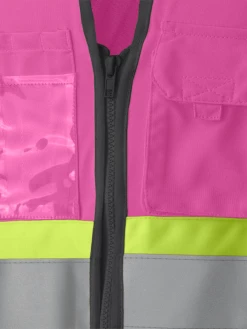 Hi-Vis Work Wear Pioneer Women's Solid Tricot Tear-Away Safety Vest | XS-2XL