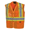 Pioneer Hi Viz Drop Shoulder Safety Vest With Snaps - Poly Mesh | Sizes Small - 5XL