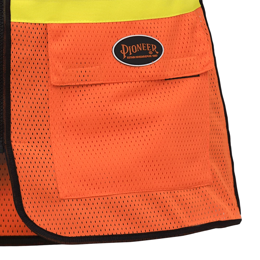 Hi-Vis Work Wear Pioneer Womens Breathable Mesh Tear-Away Safety Vest | XS-2XL