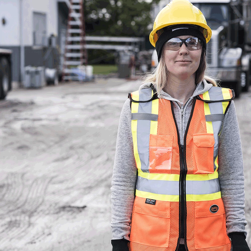 Hi-Vis Work Wear Pioneer Womens Breathable Mesh Tear-Away Safety Vest | XS-2XL