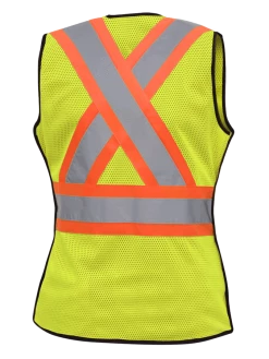 Hi-Vis Work Wear Pioneer Womens Breathable Mesh Tear-Away Safety Vest | XS-2XL
