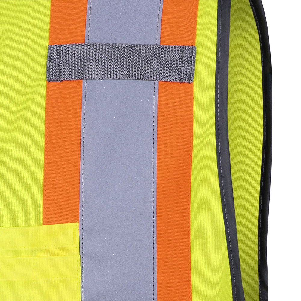Hi-Vis Work Wear Pioneer Hi Viz Zipper Front Safety Vest | Sizes XS - 5XL