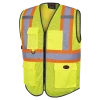 Pioneer Hi Viz Zipper Front Mesh Safety Vest | Sizes XS - 5XL