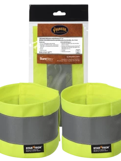 Pioneer Hi Viz 4" Adjustable Reflective Ankle Bands (Pair) Hi-Vis Work Wear