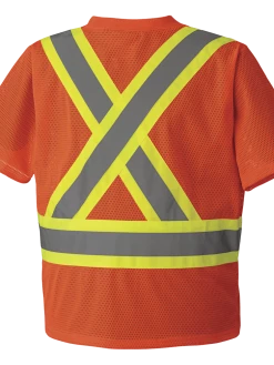 Pioneer Hi Viz Safety T-Shirt | Poly Mesh | Sizes Small - 3XL
