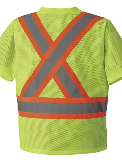 Pioneer Hi Viz Safety T-Shirt | Poly Mesh | Sizes Small - 3XL