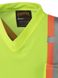 Hi-Vis Work Wear Pioneer Hi Viz Safety T-Shirt | Micro Mesh | Sizes XS - 5XL