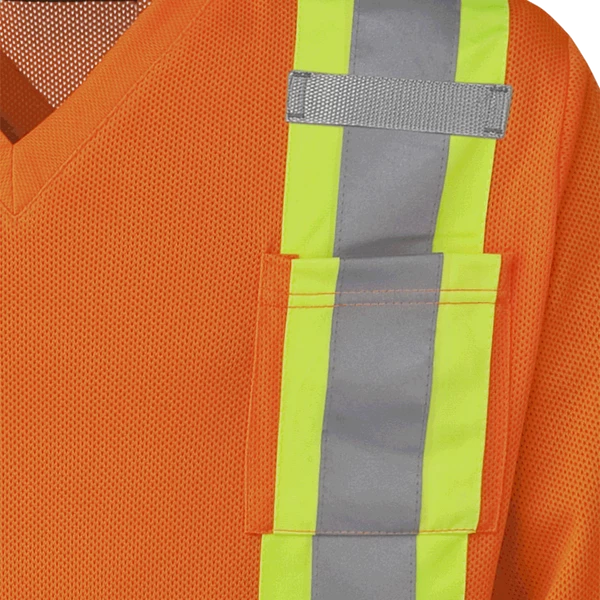Hi-Vis Work Wear Pioneer Hi Viz Safety Long-Sleeved Shirt | Micro Mesh | Sizes Small - 5XL