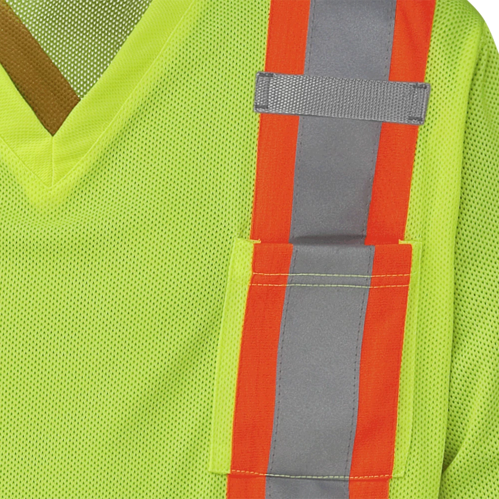 Hi-Vis Work Wear Pioneer Hi Viz Safety Long-Sleeved Shirt | Micro Mesh | Sizes Small - 5XL