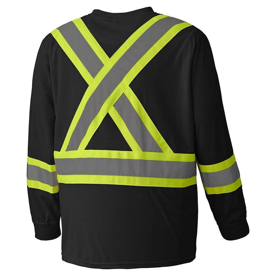 Hi-Vis Work Wear Pioneer Birdseye Long Sleeve Hi Vis Tee Shirt | XS -5XL